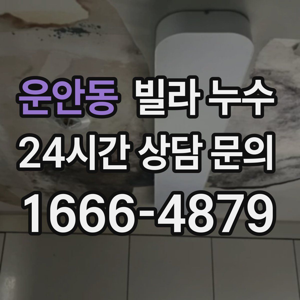 운안동 빌라 누수