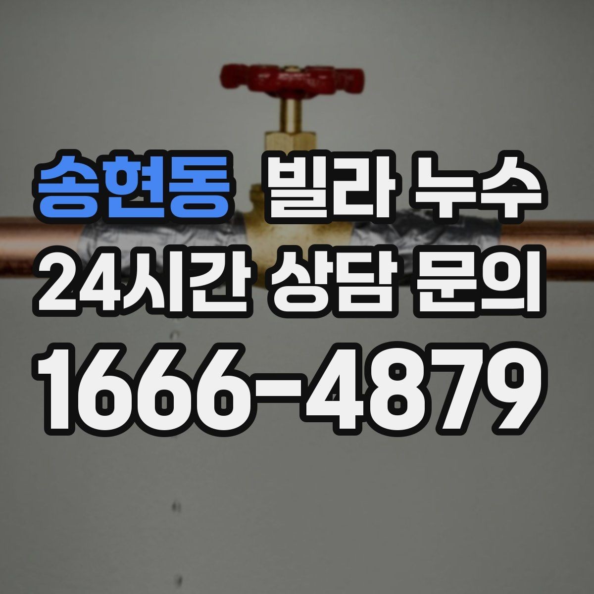 송현동 빌라 누수 곰팡이 냄새가 심해졌다면 누수 가능성
