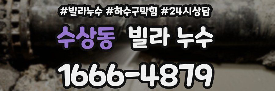 수상동 빌라 누수