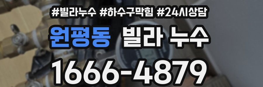 원평동 빌라 누수
