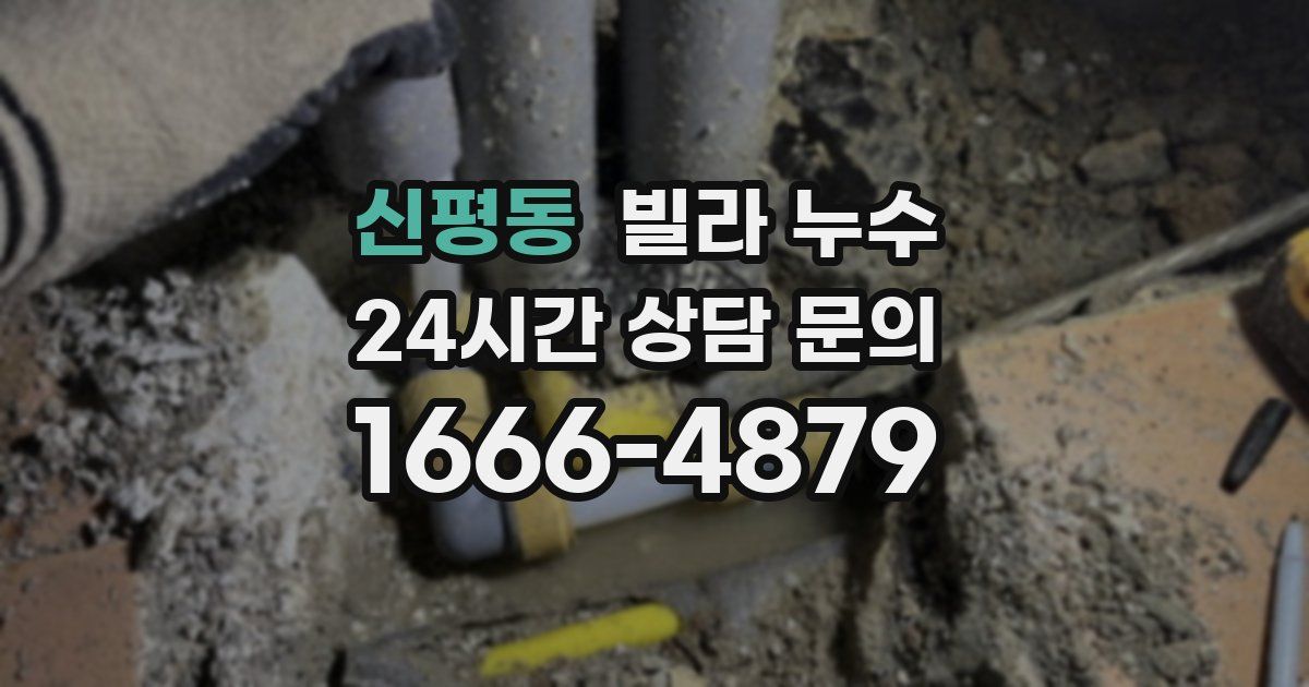 신평동 빌라 누수