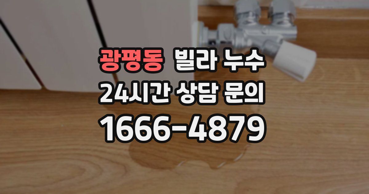 광평동 빌라 누수