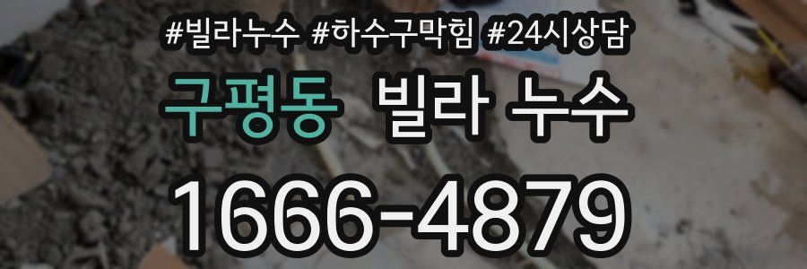 구평동 빌라 누수