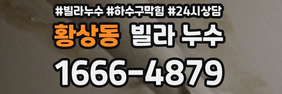 황상동 빌라 누수