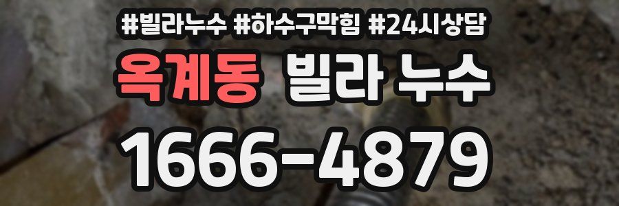 옥계동 빌라 누수