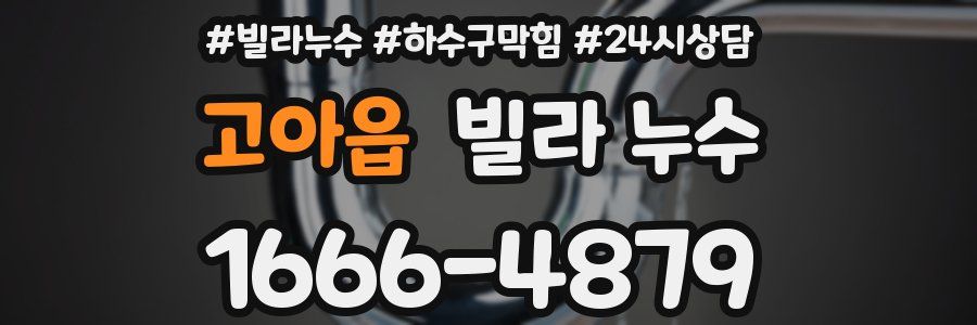 고아읍 빌라 누수