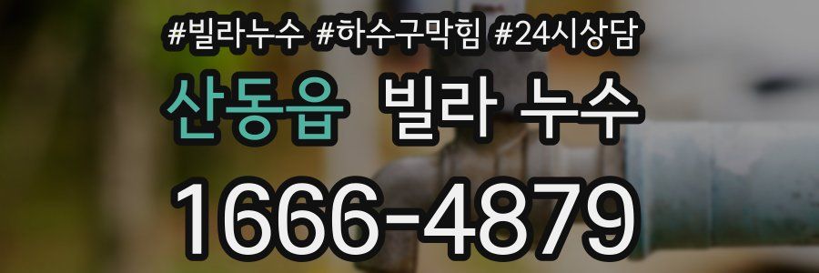 산동읍 빌라 누수