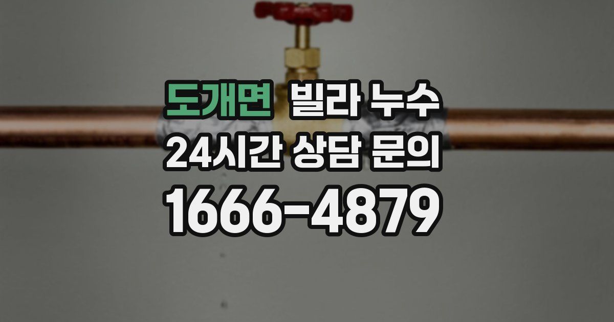 도개면 빌라 누수