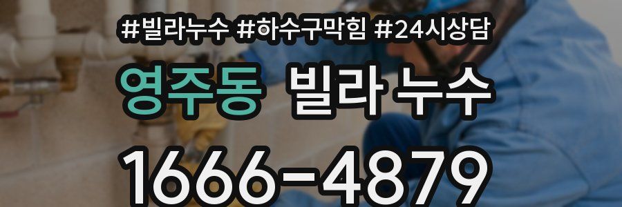 영주동 빌라 누수