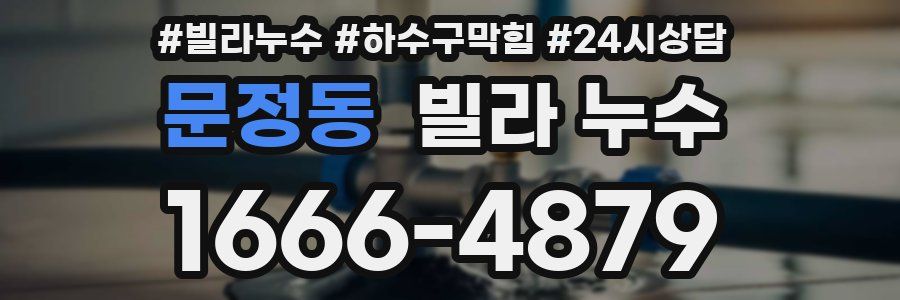 문정동 빌라 누수