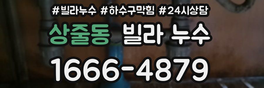 상줄동 빌라 누수