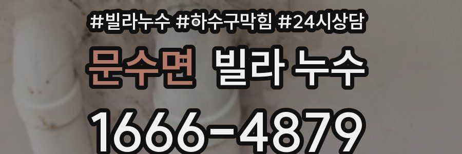 문수면 빌라 누수