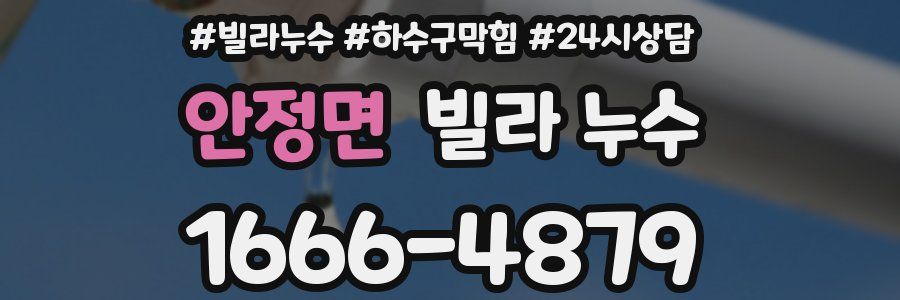 안정면 빌라 누수