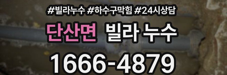 단산면 빌라 누수