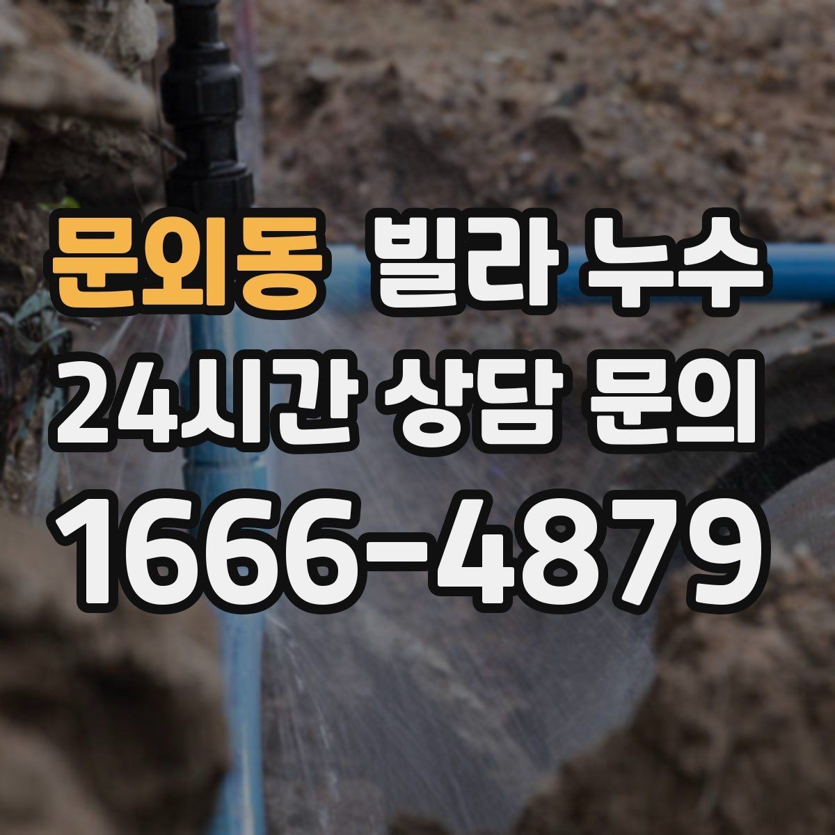 문외동 빌라 누수 세탁실 배수구 역류로 바닥이 젖는다면