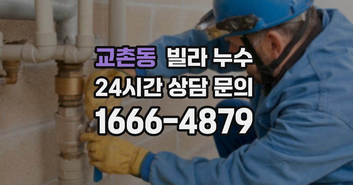 교촌동 빌라 누수