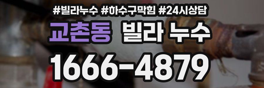 교촌동 빌라 누수