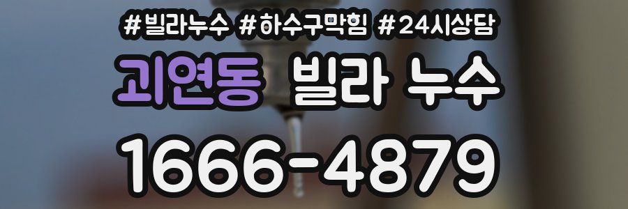 괴연동 빌라 누수