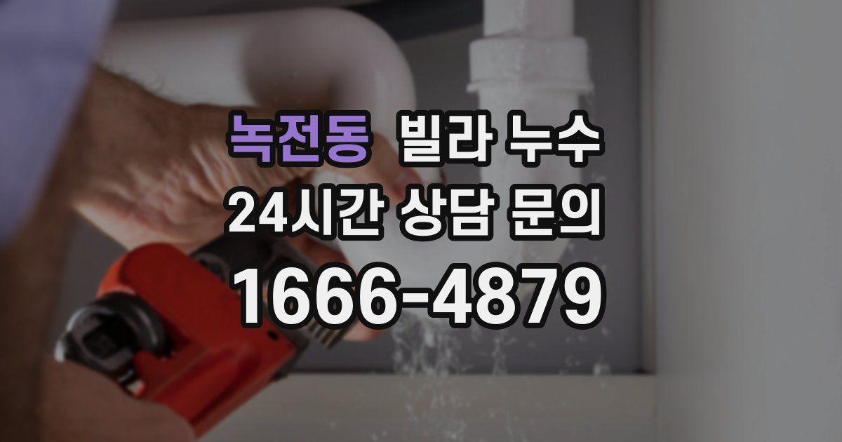 녹전동 빌라 누수