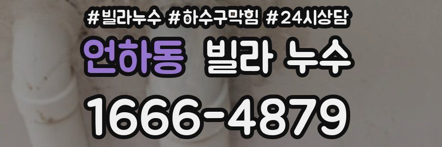언하동 빌라 누수