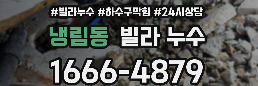 냉림동 빌라 누수
