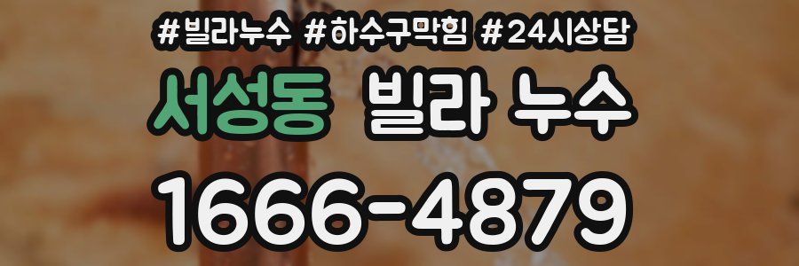 서성동 빌라 누수