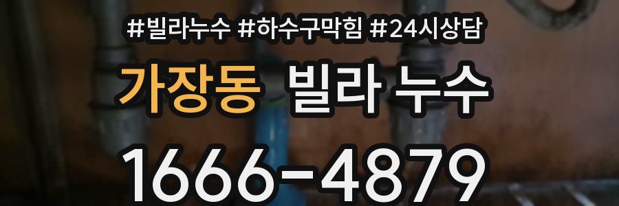 가장동 빌라 누수
