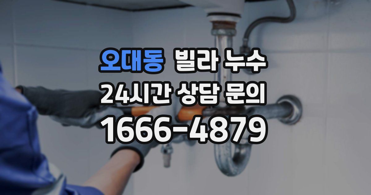 오대동 빌라 누수