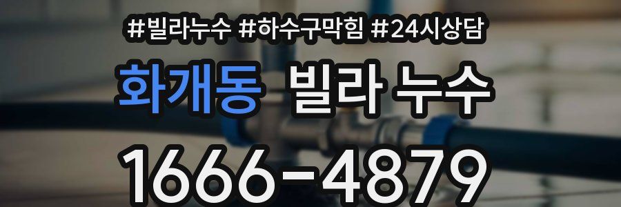 화개동 빌라 누수