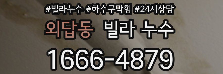 외답동 빌라 누수