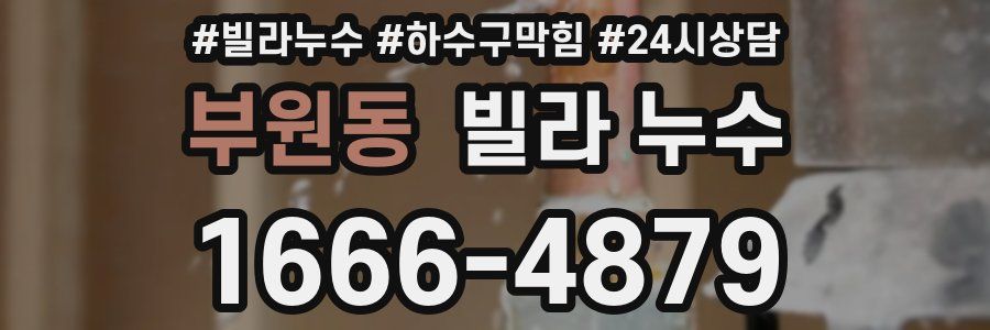 부원동 빌라 누수