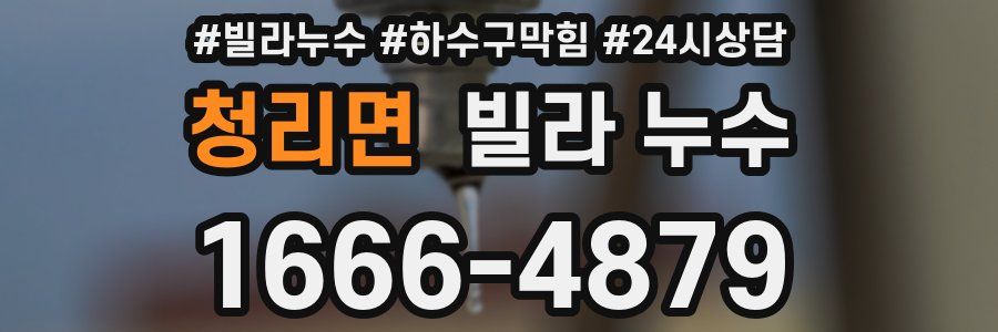 청리면 빌라 누수