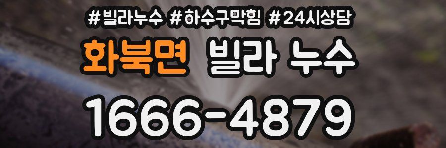 화북면 빌라 누수