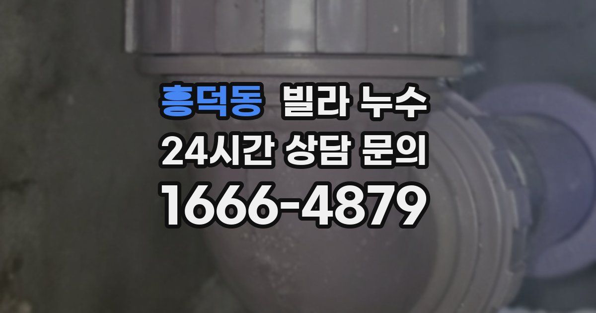 흥덕동 빌라 누수