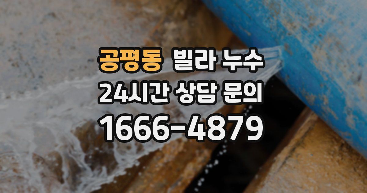 공평동 빌라 누수