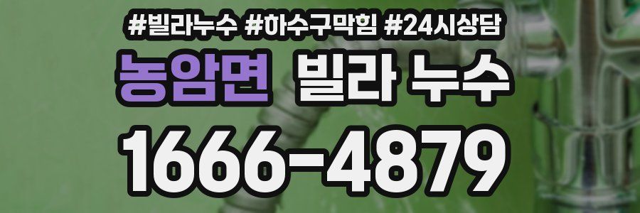 농암면 빌라 누수