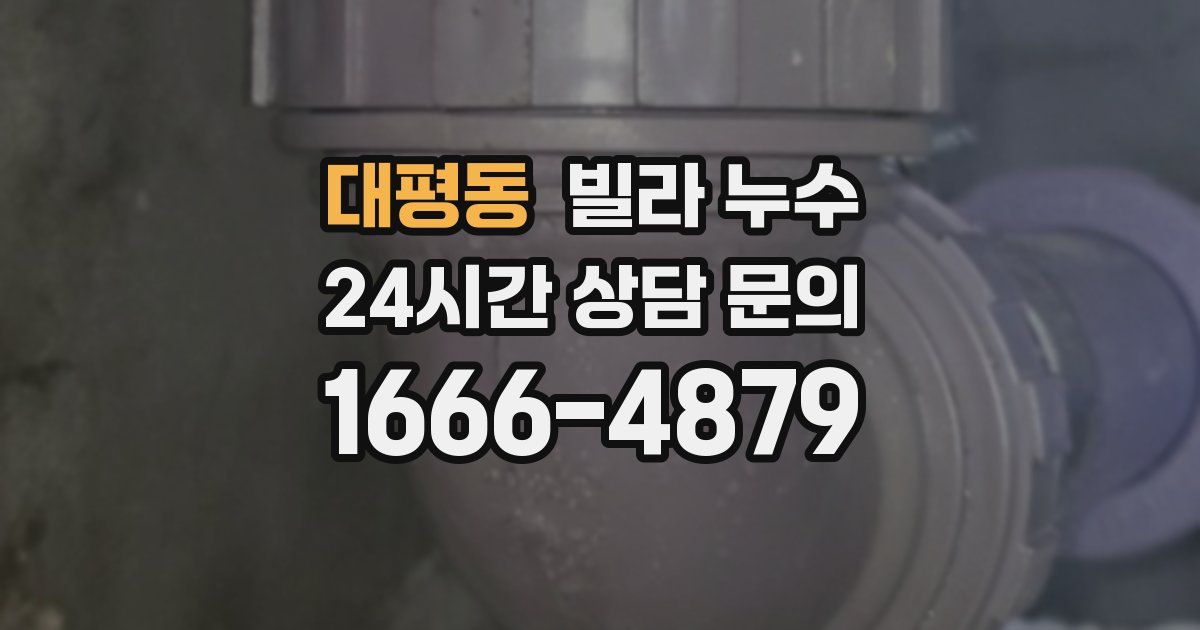 대평동 빌라 누수