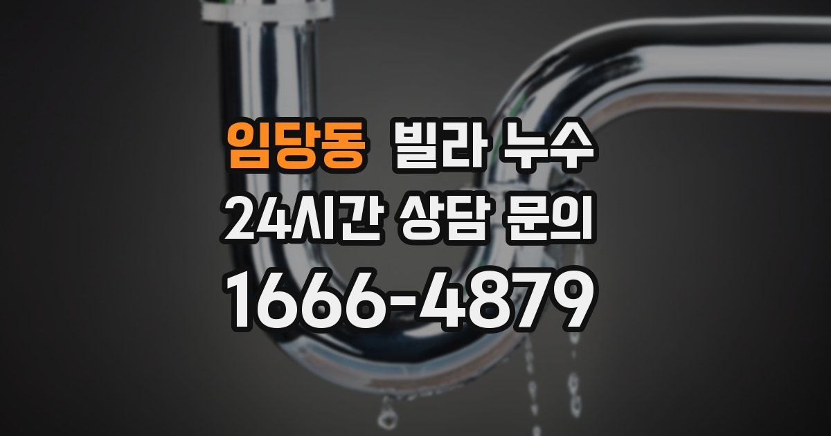 임당동 빌라 누수