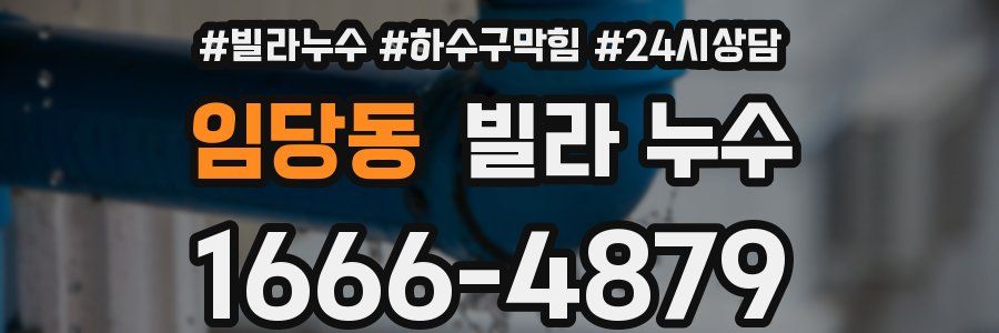 임당동 빌라 누수