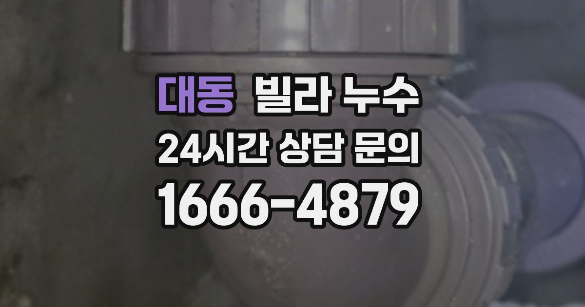 대동 빌라 누수