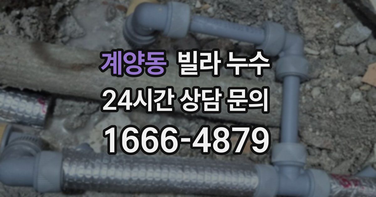 계양동 빌라 누수