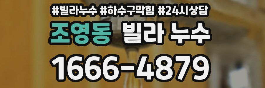 조영동 빌라 누수