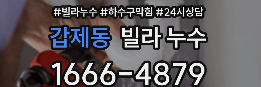 갑제동 빌라 누수