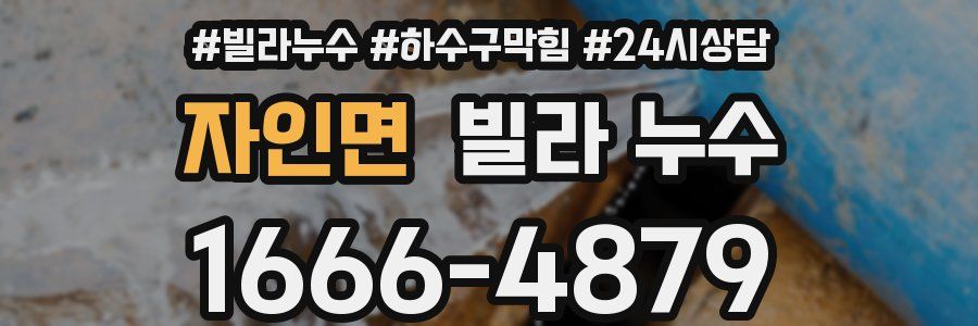 자인면 빌라 누수