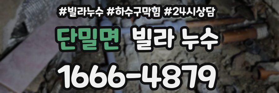 단밀면 빌라 누수