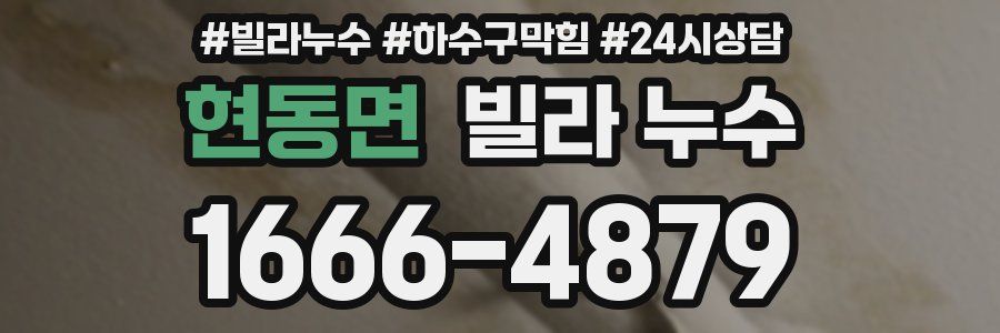 현동면 빌라 누수