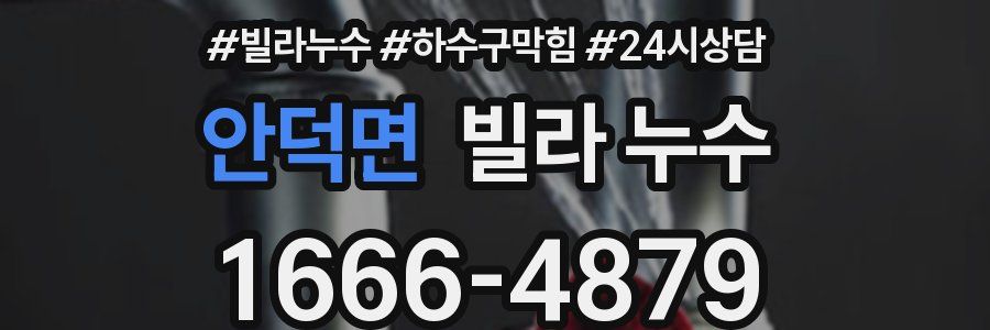 안덕면 빌라 누수