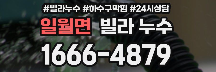 일월면 빌라 누수