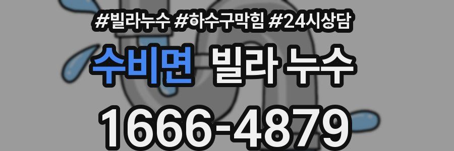 수비면 빌라 누수