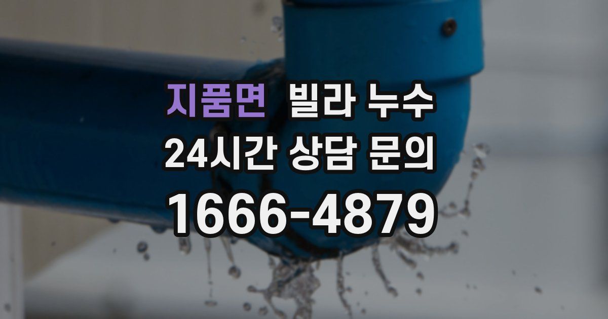 지품면 빌라 누수